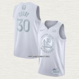 Stephen Curry NO 30 Camiseta Golden State Warriors MVP Blanco