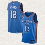 Steven Adams NO 12 Camiseta Oklahoma City Thunder Icon Azul