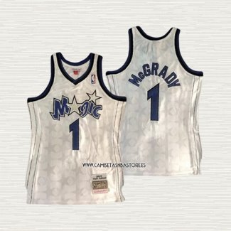 Tracy McGrady NO 1 Camiseta Orlando Magic Mitchell & Ness 2000-01 Blanco