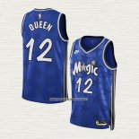 Trevelin Queen NO 12 Camiseta Orlando Magic Classic 2023-24 Azul