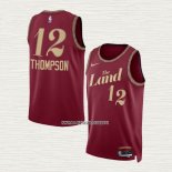 Tristan Thompson NO 12 Camiseta Cleveland Cavaliers Ciudad 2023-24 Rojo