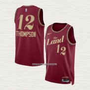 Tristan Thompson NO 12 Camiseta Cleveland Cavaliers Ciudad 2023-24 Rojo