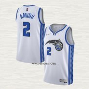 Al-Farouq Aminu NO 2 Camiseta Orlando Magic Earned 2020-21 Blanco