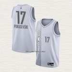 Aleksej Pokusevski NO 17 Camiseta Oklahoma City Thunder Ciudad 2021-22 Blanco