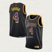 Alex Caruso NO 4 Camiseta Los Angeles Lakers Earned 2020-21 Negro