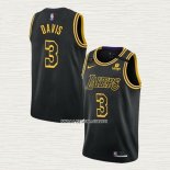 Anthony Davis NO 3 Camiseta Los Angeles Lakers Mamba 2021-22 Negro