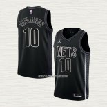 Ben Simmons NO 10 Camiseta Brooklyn Nets Statement 2022-23 Negro
