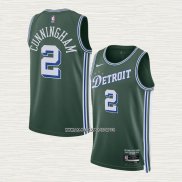 Cade Cunningham NO 2 Camiseta Detroit Pistons Ciudad 2022-23 Verde