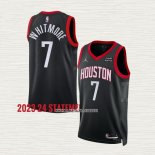 Cam Whitmore NO 7 Camiseta Houston Rockets Statement 2023-24 Negro