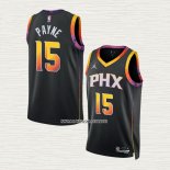 Cameron Payne NO 15 Camiseta Phoenix Suns Statement 2022-23 Negro