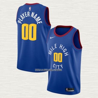 Camiseta Denver Nuggets Personalizada Statement Azul