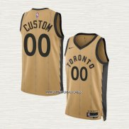 Camiseta Toronto Raptors Personalizada Ciudad 2023-24 Oro