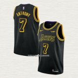 Carmelo Anthony NO 7 Camiseta Los Angeles Lakers Ciudad Negro