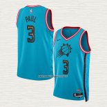 Chris Paul NO 3 Camiseta Phoenix Suns Ciudad 2022-23 Azul