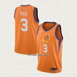 Chris Paul NO 3 Camiseta Phoenix Suns Statement 2020-21 Naranja