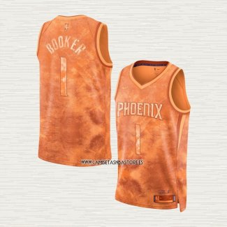 Devin Booker NO 1 Camiseta Phoenix Suns Select Series 2023 Naranja