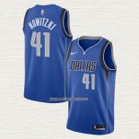 Dirk Nowitzki NO 41 Camiseta Dallas Mavericks Icon Azul