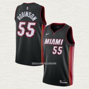 Duncan Robinson NO 55 Camiseta Miami Heat Icon 2020-21 Negro