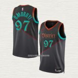 Eugene Omoruyi NO 97 Camiseta Washington Wizards Ciudad 2023-24 Negro