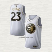 Fred Vanvleet NO 23 Camiseta Toronto Raptors Golden Edition Blanco