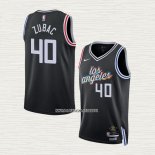 Ivica Zubac NO 40 Camiseta Los Angeles Clippers Ciudad 2022-23 Negro
