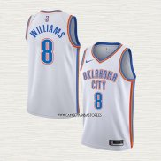 Jalen Williams NO 8 Camiseta Oklahoma City Thunder Association Blanco