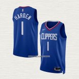 James Harden NO 1 Camiseta Los Angeles Clippers Icon Azul