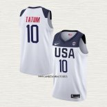 Jayson Tatum Camiseta USA 2019 FIBA Basketball World Cup Blanco