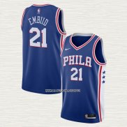 Joel Embiid NO 21 Camiseta Philadelphia 76ers Icon 2020-21 Azul