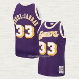 Kareem Abdul-Jabbar NO 33 Camiseta Los Angeles Lakers Mitchell & Ness 1983-84 Violeta