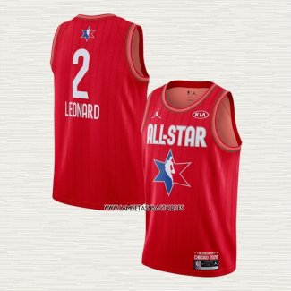 Kawhi Leonard NO 2 Camiseta Los Angeles Clippers All Star 2020 Rojo