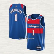 Kentavious Caldwell-Pope NO 1 Camiseta Washington Wizards Ciudad 2021-22 Azul
