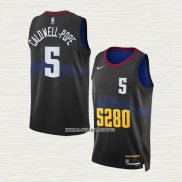 Kentavious Caldwell-Pope NO 5 Camiseta Denver Nuggets Ciudad 2023-24 Negro