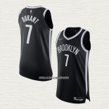 Kevin Durant NO 7 Camiseta Brooklyn Nets Icon Autentico Negro