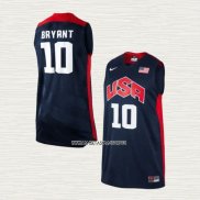 Kobe Bryant NO 10 Camiseta USA 2012 Azul