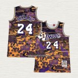 Kobe Bryant NO 24 Camiseta Los Angeles Lakers Mitchell & Ness Lunar New Year Violeta
