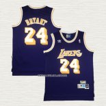 Kobe Bryant NO 24 Camiseta Los Angeles Lakers Retro Violeta
