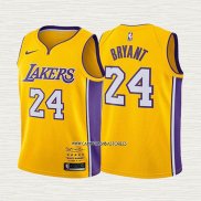 Kobe Bryant NO 24 Camiseta Nino Los Angeles Lakers Retirement 2017-2018 Oro