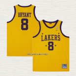 Kobe Bryant NO 8 Camiseta Los Angeles Lakers Mitchell & Ness 1957 Amarillo