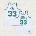 Larry Bird NO 33 Camiseta Boston Celtics Hardwood Classics Throwback Blanco