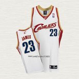 LeBron James NO 23 Camiseta Cleveland Cavaliers Retro Blanco