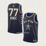 Luka Doncic NO 77 Camiseta Dallas Mavericks All Star 2024 Azul