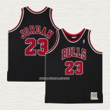 Michael Jordan NO 23 Camiseta Nino Chicago Bulls Mitchell & Ness 1997-98 Negro