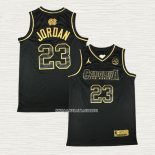 Michael Jordan NO 23 Camiseta North Carolina Tar Heels Negro