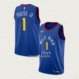 Michael Porter JR. NO 1 Camiseta Denver Nuggets Statement Azul