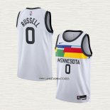 NO 0 Camiseta Minnesota Timberwolves Ciudad 2022-23 Blanco D'angelo Russell