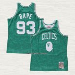 NO 93 Camiseta Boston Celtics Hardwood Classic Bape Verde