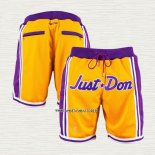 Pantalone Los Angeles Lakers Just Don Amarillo2