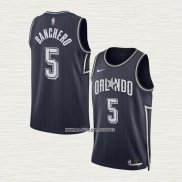 Paolo Banchero NO 5 Camiseta Orlando Magic Ciudad 2023-24 Azul