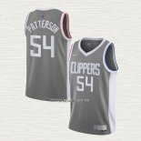 Patrick Patterson NO 54 Camiseta Los Angeles Clippers Earned 2020-21 Gris
